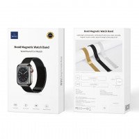WIWU Ремешок для смарт-часов Wi-WB005 Braid magnetic watch band 42/44/45/49mm / Администрирование + №10661