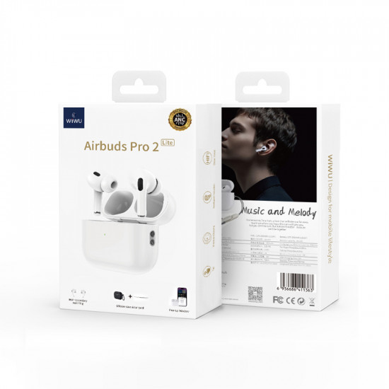 WIWU Беспроводные Наушники Airbuds Pro 2 ANC Type C Port