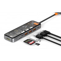 WIWU Адаптер CB007 Cyber Hub Usb C 7-in-1 3.0 Ports / WiWU + №9039