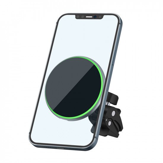 WIWU Автодержатель с беспроводной зарядкой CH-308 Liberator Magnetic Wireless Charger 15W