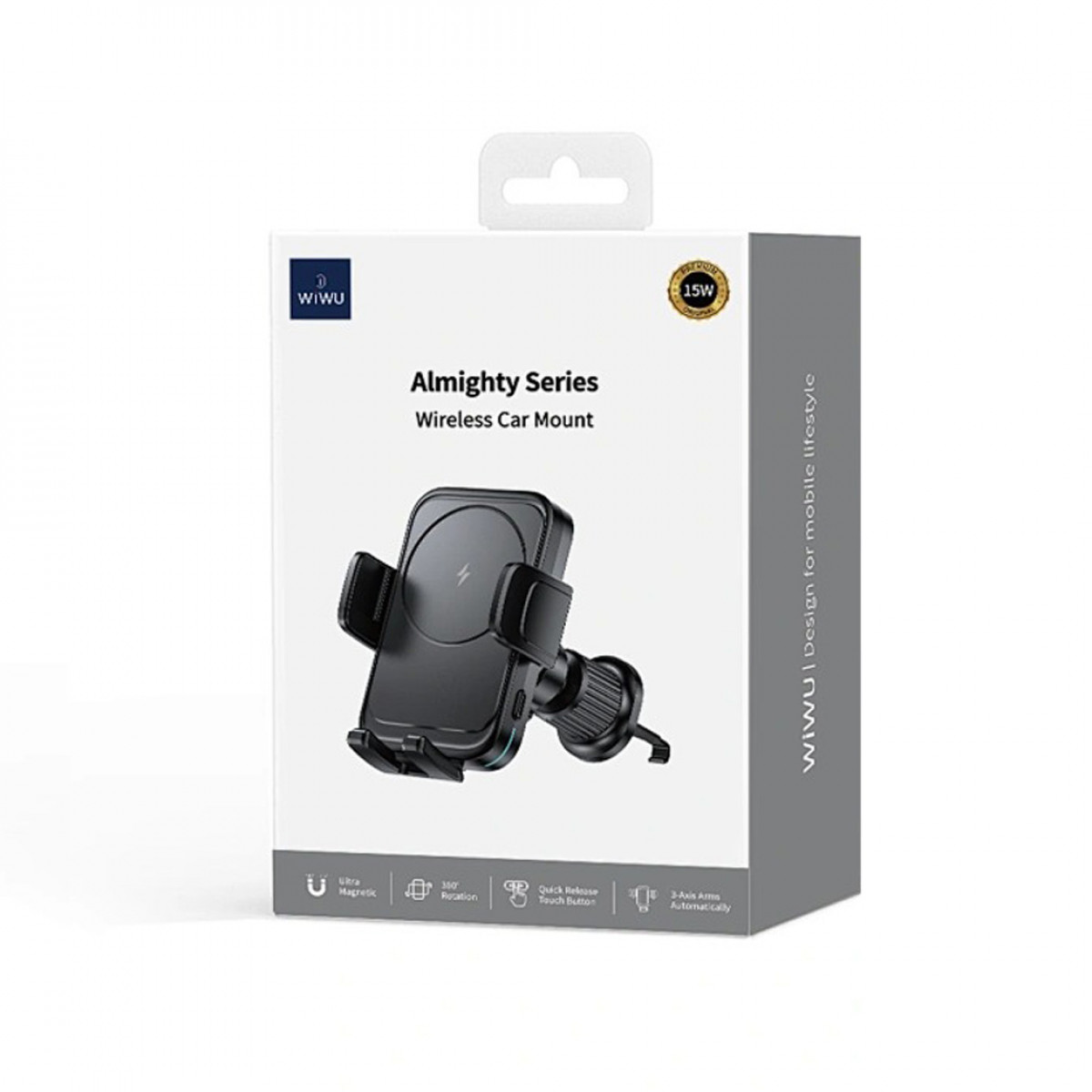 WIWU Автоутримувач CH-321 Universal Automatic Wireless car charger