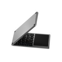 WIWU Беспроводная клавиатура с тачпадом FMK-04 Bluetooth Folding Keyboard For Laptop / Трендові товари + №9130