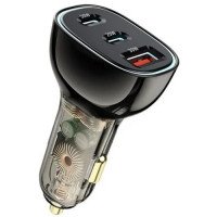 WIWU Зарядное устройство PC700 Car Charger 2xUSB-C+USB 80W / Всё для автомобилей + №9044