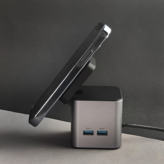 WiWU БЗУ Wi-W025 Cube Hub 9 in 1 docking station