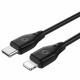 WIWU Кабель Wi-C002 C-L Pioneer Series cable USB C to Lighting 30W