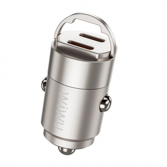WIWU Автомобильное зарядное устройство Wi-QC029 Nano Series 30W Fast Car Charger USC-A+USB-C
