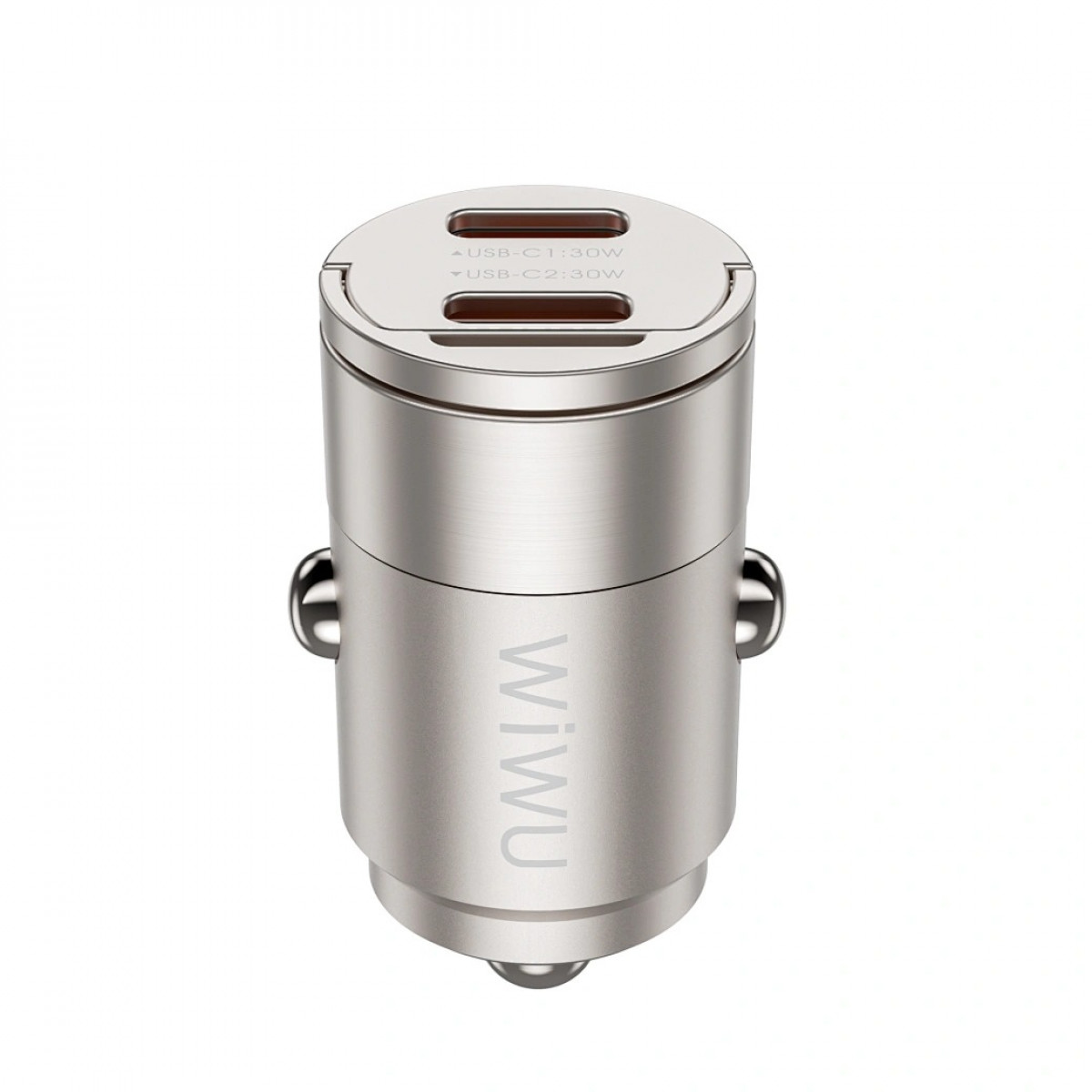 WIWU Автомобильное зарядное устройство Wi-QC029 Nano Series 30W Fast Car Charger USC-A+USB-C