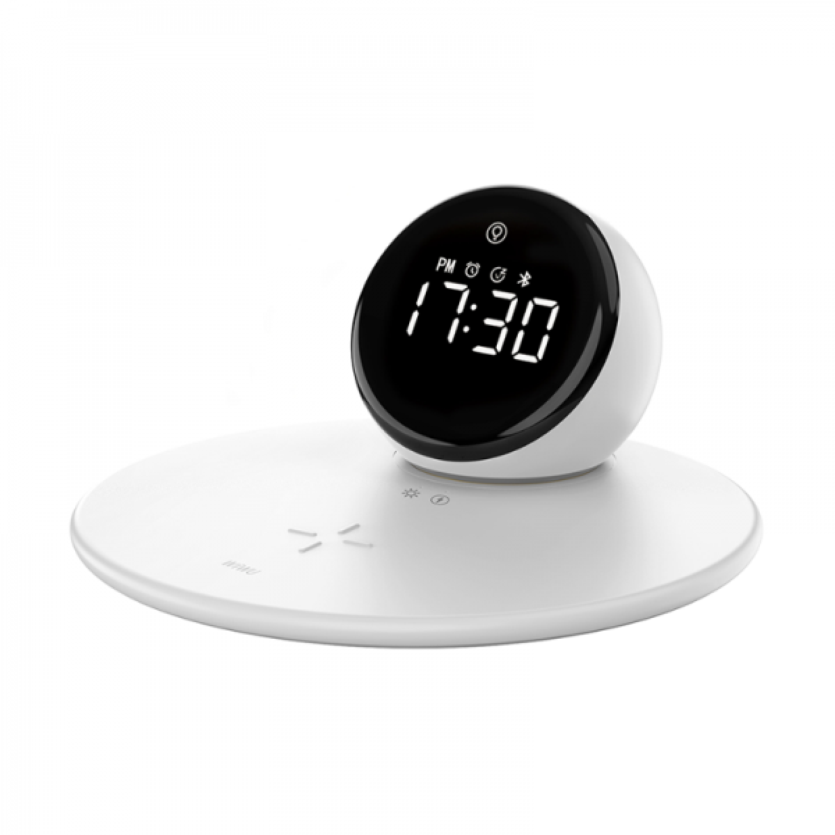 WiWU БЗУ Wi-W017 5 In1 Wireless Charging Clock & Bluetooth Speaker, Timer, Stop Watch