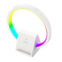 WIWU Акустика с беспроводной зарядкой 2 в 1 Wi-W021 с 7 цветами подсветки, мощность 5 Вт, 1500 мАч / Аудіо + №9056