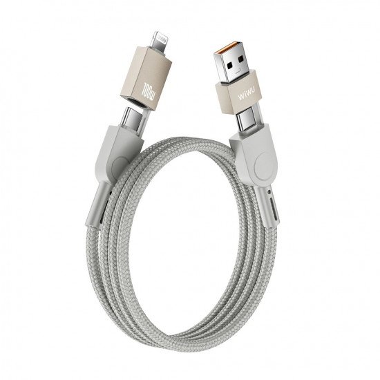 WIWU Кабель Raptor 100W 4 in 1 Fast Charging Cable Wi-C051 A+C-C+L 2m