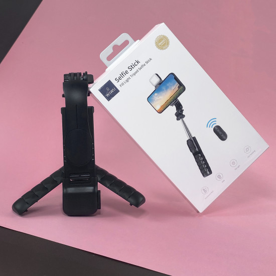 WIWU Монопод-штатив Wi-SE002 Selfie Stick Fill Light Tripod