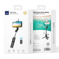 WIWU Монопод-штатив Wi-SE002 Selfie Stick Fill Light Tripod / Штативы и Кольцевые лампы + №9710