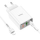 СЗУ Hoco C100A PD20W+QC3.0 charger with digital display (C to iP)