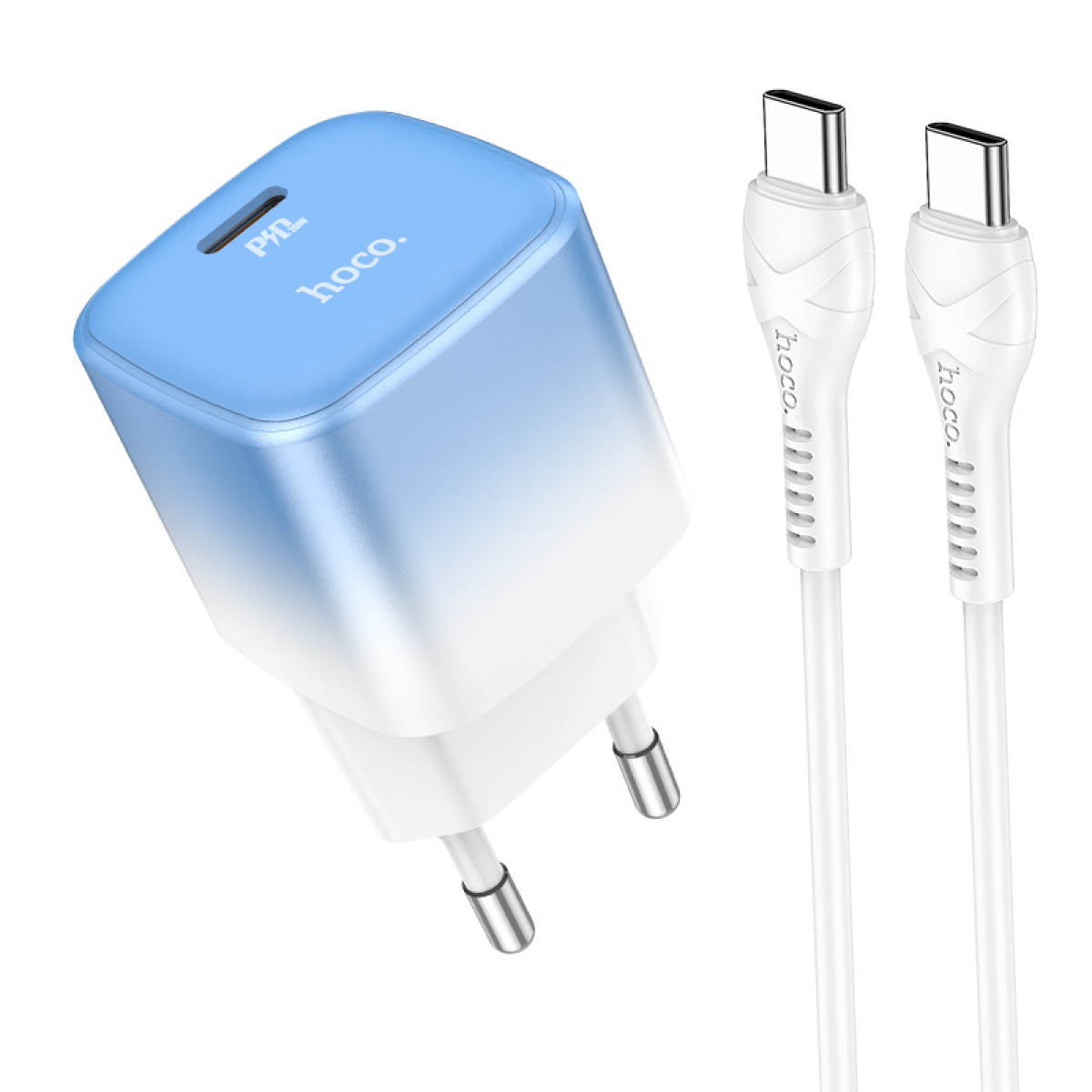 СЗУ Hoco C101A single port PD20W charger set(Type-C to Type-C)