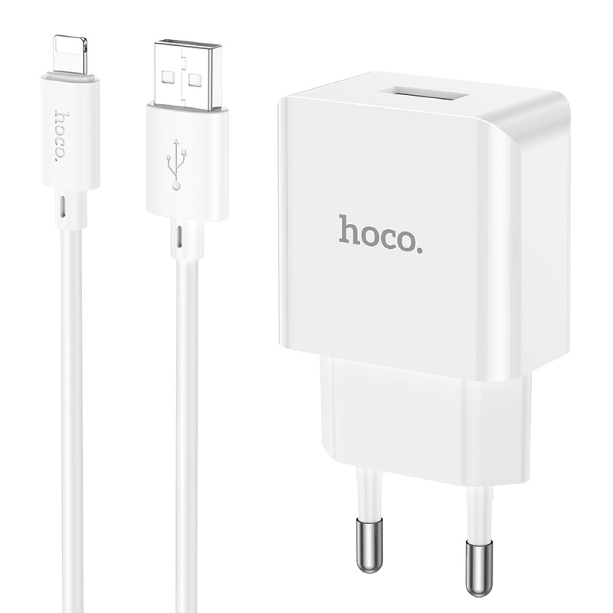 СЗУ Hoco C106A Leisure single port charger set (iP)