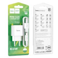 СЗУ Hoco C106A Leisure single port charger set (iP) / Бренди + №8693