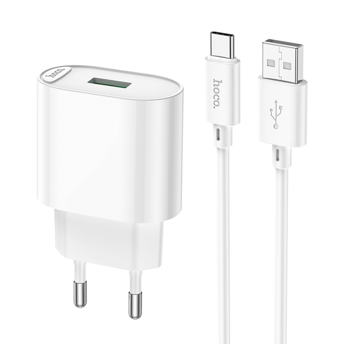 СЗУ Hoco C109A Fighter single port QC3.0 charger set (Type-C)