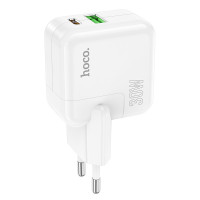 СЗУ Hoco C111A Lucky dual-port PD30W+QC3.0 charger(EU) / Hoco+ №9496 + UAX СЗУ Hoco C111A Lucky dual-port PD30W+QC3.0 charger(EU) / Hoco + №9496