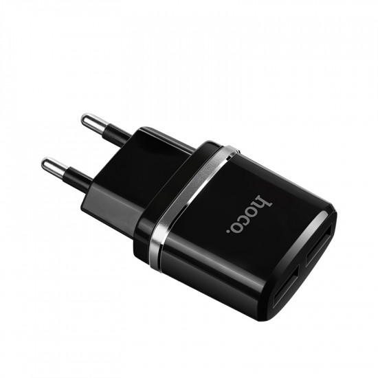 СЗУ Hoco C12 Smart dual USB (iP cable)charger set