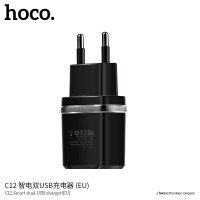 СЗУ Hoco C12 Smart dual USB charger(EU) / Мережеві ЗУ + №8699