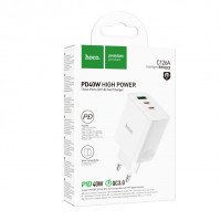 СЗУ Hoco C126A Pure power PD40W three-port(2C1A) charger(EU) / Тип ЗП + №9497