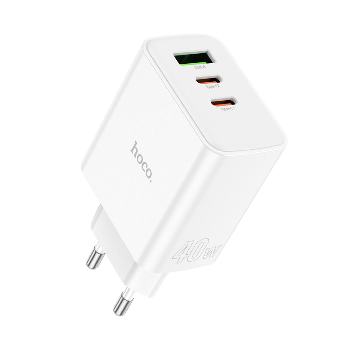 СЗУ Hoco C126A Pure power PD40W three-port(2C1A) charger(EU)