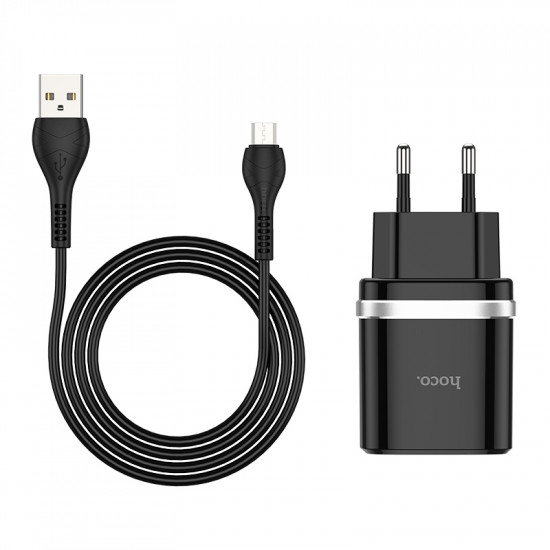 СЗУ Hoco C12Q Smart QC3.0 charger set (Micro)