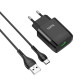 СЗУ Hoco C72Q Glorious single port QC3.0 charger set(Type-C)