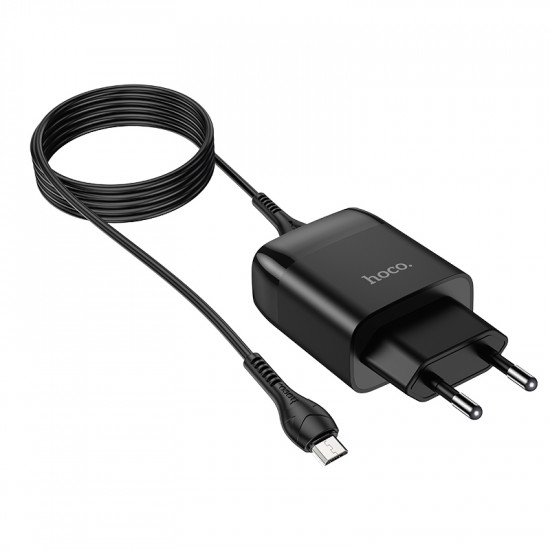 СЗУ Hoco C72Q Glorious single port QC3.0 charger set(Micro)