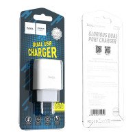 СЗУ Hoco C73A Glorious dual port charger(EU) / Тип ЗУ + №9819