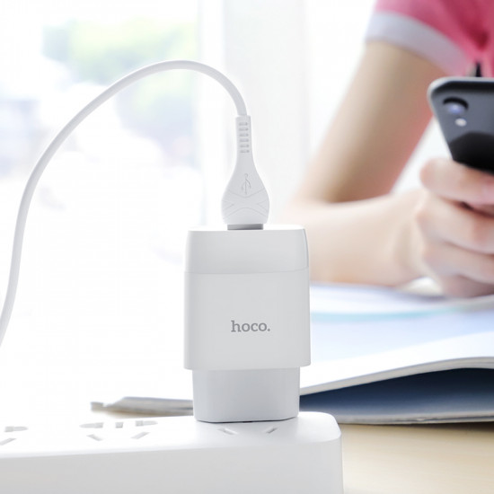 СЗУ Hoco C73A Glorious dual port charger(EU)