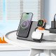 Бездротовий зарядний пристрій Hoco CQ1 Geek folding 3-in-1 magnetic wireless fast charger