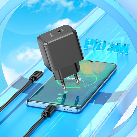 СЗУ Hoco CCS15A Ocean single port PD30W charger set(Type-C to Type-C)