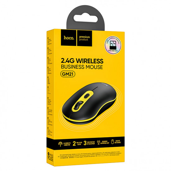 Мышь беспроводная Hoco GM21 Platinum 2.4G business wireless mouse