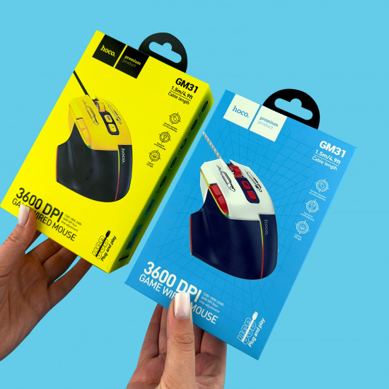 Мышь компьютерная Hoco GM31 Overlord luminous gaming wired mouse