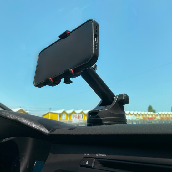 Автодержатель Hoco H22 Dragon automatic clamping car holder(center console)