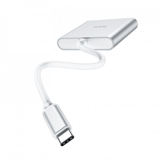 Адаптер Hoco HB14 Easy use Type-C adapter(Type-C to USB3.0+HDMI+PD)