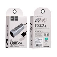 USB Хаб Hoco HB1 4USB Line machine Tarnish ABS / Компьютерная периферия + №9501
