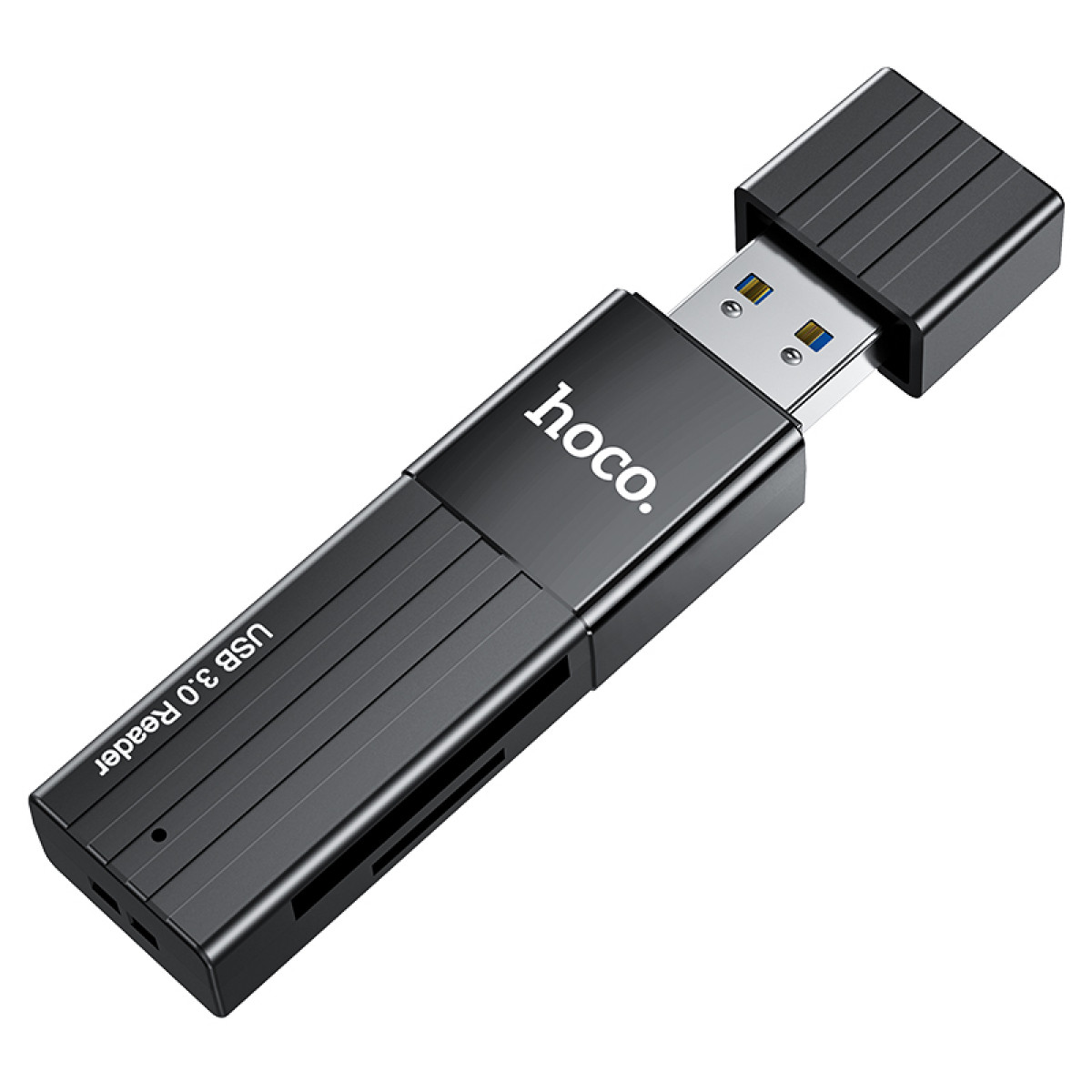 Кардридер - считыватель карт памяти Hoco HB20 Mindful 2-in-1card reader(USB3.0