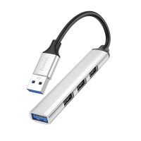 Адаптер Hoco HB26 4 in 1 adapter(USB to USB3.0+USB2.0*3) / USB + №8750
