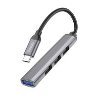 Адаптер Hoco HB26 4 in 1 adapter(Type-C to USB3.0+USB2.0*3) / USB + №8751