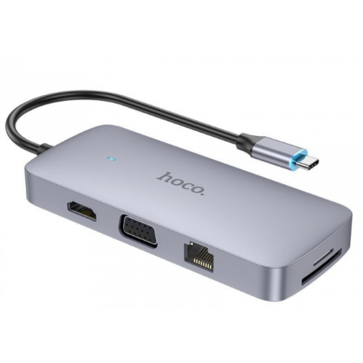 Переходник Hoco HB33 Easy Type-C 10-in-1 multi-function converter