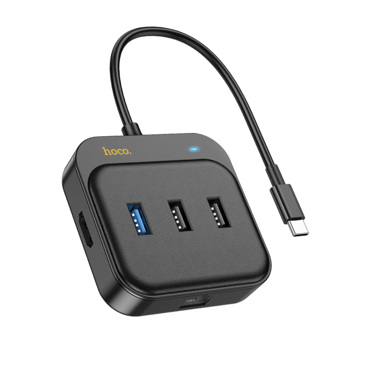 Сетевой адаптер Hoco HB37 Easy link 6-in-1 Multiport Adapter(HDTV+RJ45+USB3.0+USB2.0*2+PD100W)