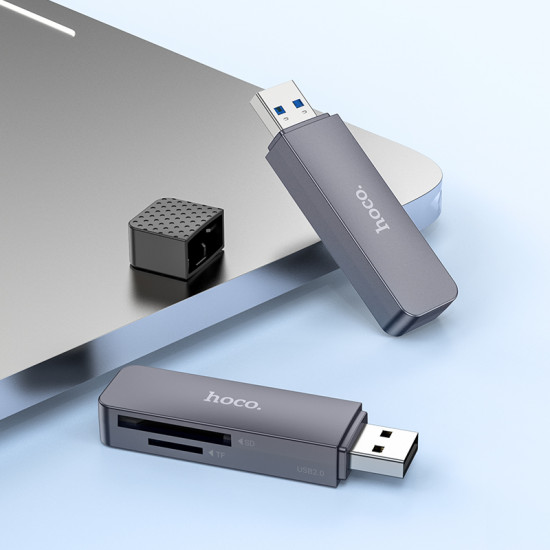 Кардрідер - зчитувач карток пам'яті Hoco HB45 Spirit 2-in-1 - Type-C і USB 3.0