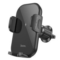 Автодержатель с беспроводной зарядкой Hoco HW4 Journey wireless fast charging car holder / Все для автомобілів + №8769