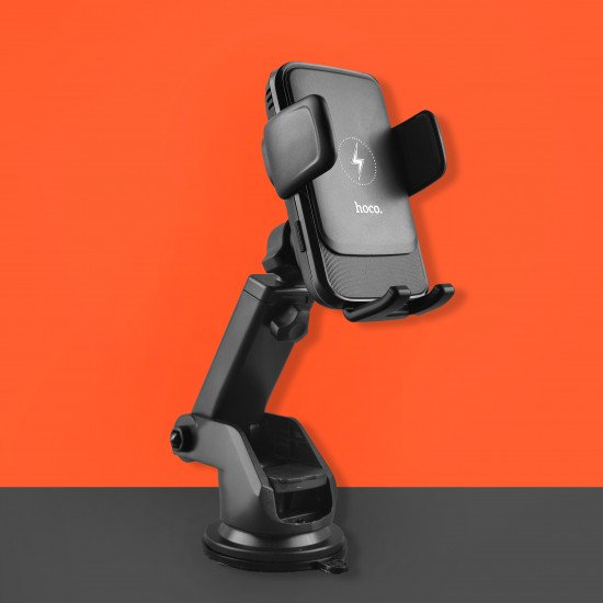 Автодержатель Hoco S35 Smart alignment wireless charging car holder