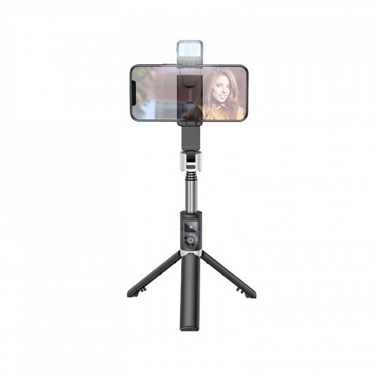 Монопод для селфи Hoco K16 aluminum alloy fill light live broadcast holder