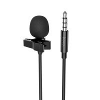 Микрофон-петличка Hoco L14 3.5 Lavalier microphone / Мікрофон-петлічка + №8775