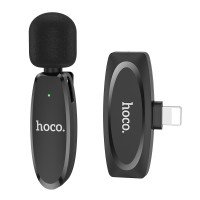 Микрофон-петличка Hoco L15 iP Crystal lavalier wireless digital microphone / Аудіо + №8778