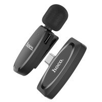 Микрофон-петличка Hoco L15 Type-C Crystal lavalier wireless digital microphone / Трендовые товары + №8779